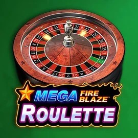 Mega Fire Blaze Roulette online game logo by Playtech on wildrobins.com.pl