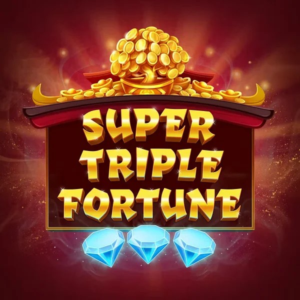 Super Triple Fortune slot logo by Greentube at Wild Robin Casino